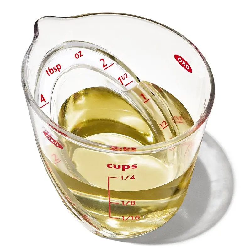 Good Grips 1109880 Measuring Cup, 2 oz Capacity, Plastic, Clear