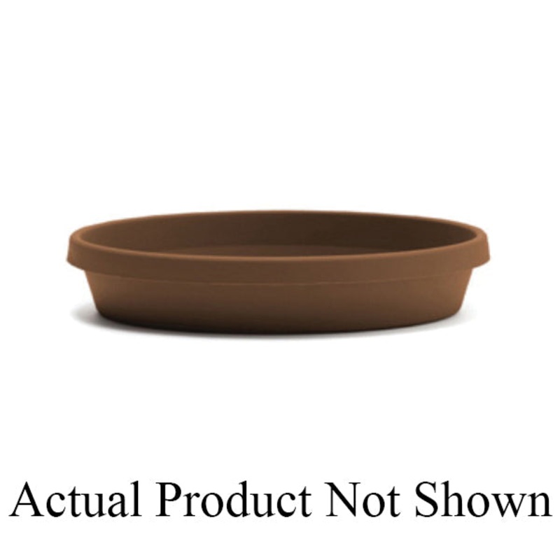 bloem Terra Series 51414 Saucer, 14 in Dia, 13 in W, 13 in L, Living Green