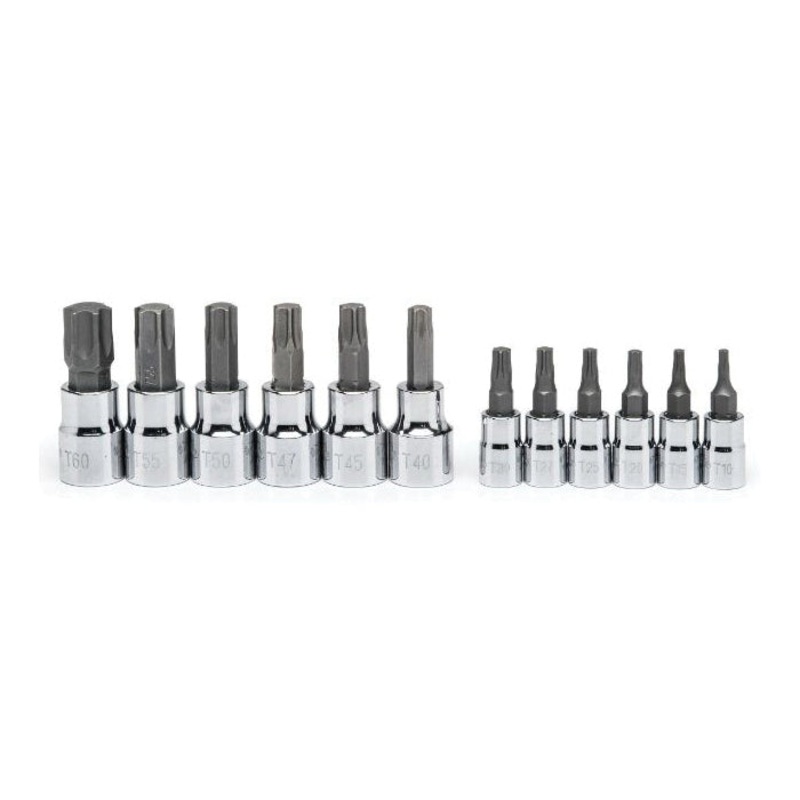 CRESCENT CBSS2N Socket Bit Set, 1/4 in, 3/8 in Drive, 12 -Piece