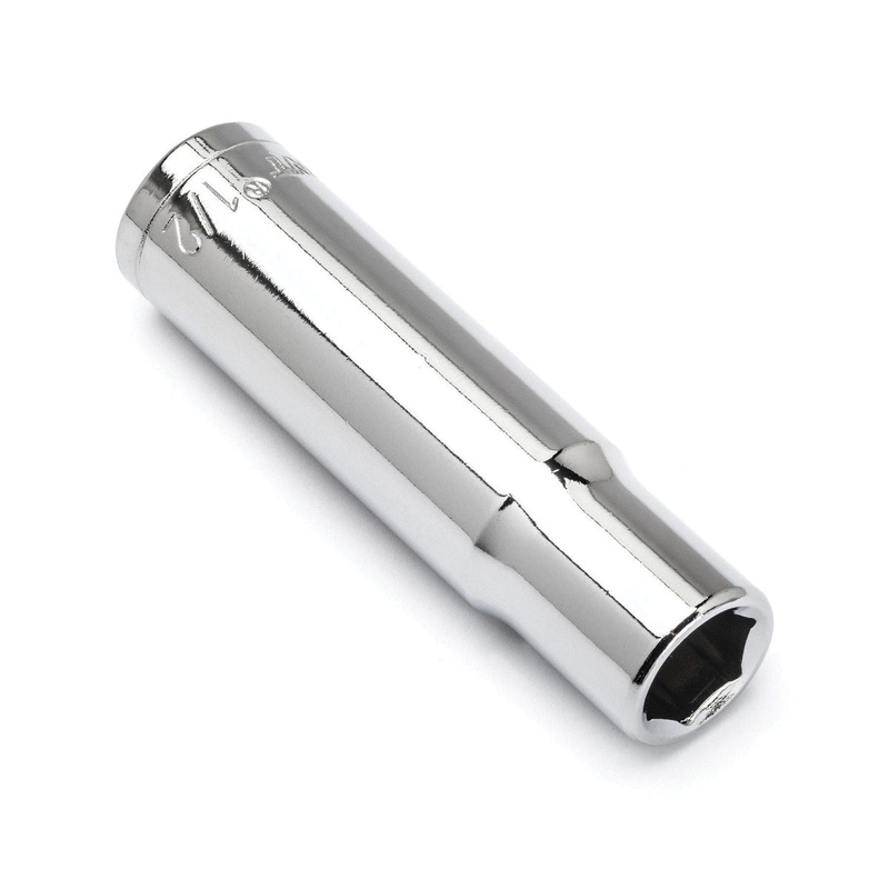 CRESCENT CDDS58N Socket, System of Measurement: Imperial, Deep Length, 5/8 in Socket, 1/2 in Drive, 6-Point