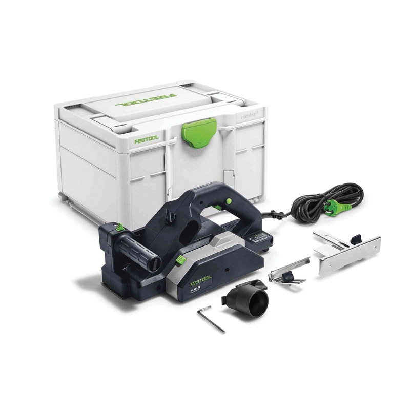 FESTOOL 576258 Planer, Tool/Kit: Kit, 3-1/4 in W Cutting, 1/8 in D Cutting, 850 W, 12000 rpm Speed