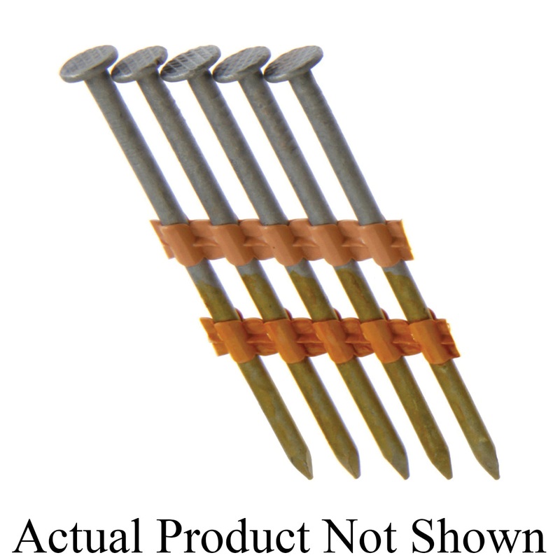Grip-Rite GR024 Strip Nail, 3-1/4 in L, 21d Penny, Round Head, Steel, Bright