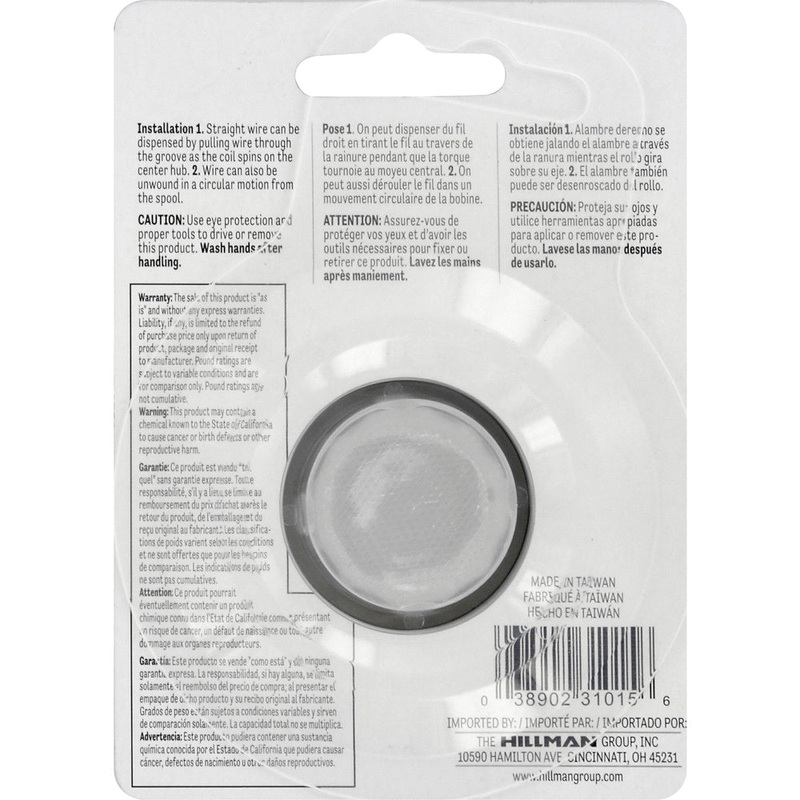 HILLMAN 123108-N Hobby Wire, 100 ft L, 24 ga, Steel, Enameled