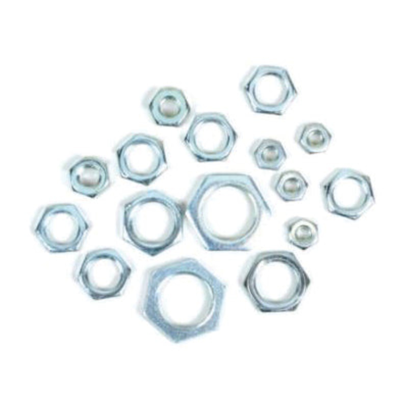 JANDORF 60167 Hex Nut, Steel, Assorted