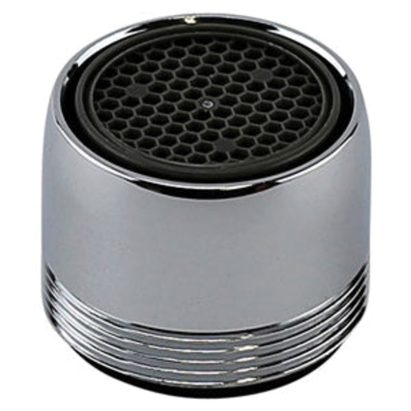 LASCO 09-9013 Dual Thread Aerator, 55/64-27 x 15/16 in, Female x Male, 1.8 gpm, Brass, Chrome-Plated