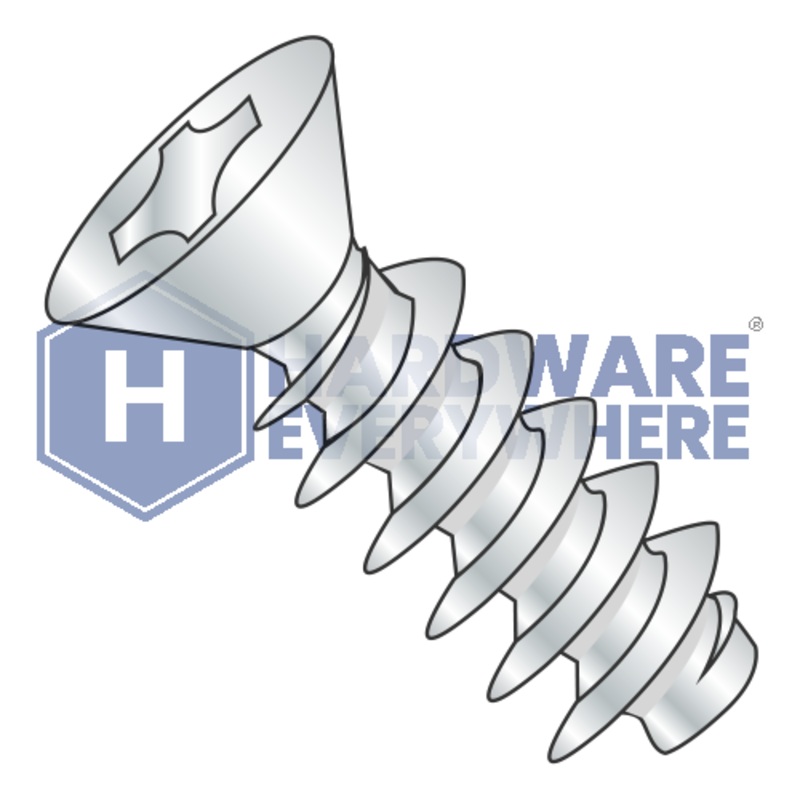 M2 x 4 METRIC THREAD FORMING SCREWS / Phillips / Flat Head / Steel / Zinc
