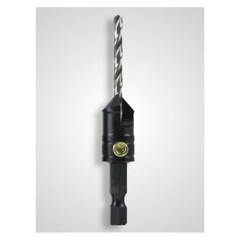 Make it Snappy Tools 43009 Drill Bit Countersink, 9/64 in Drill Bit, 82 deg Countersink, Hex Shank, High Speed Steel