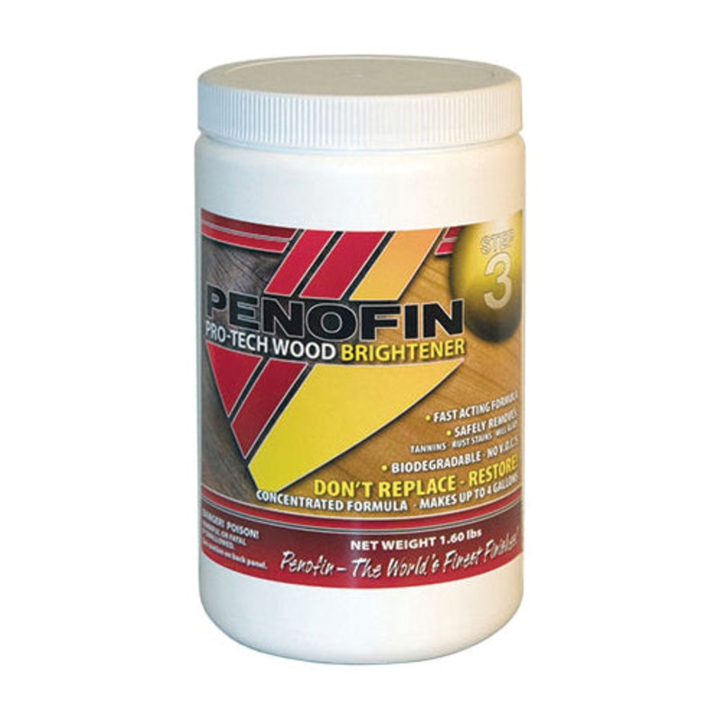 PENOFIN Pro-Tech FTECBGA #3 Wood Brightener, 1 gal, Powder, 300 to 400 sq-ft/gal Coverage Area